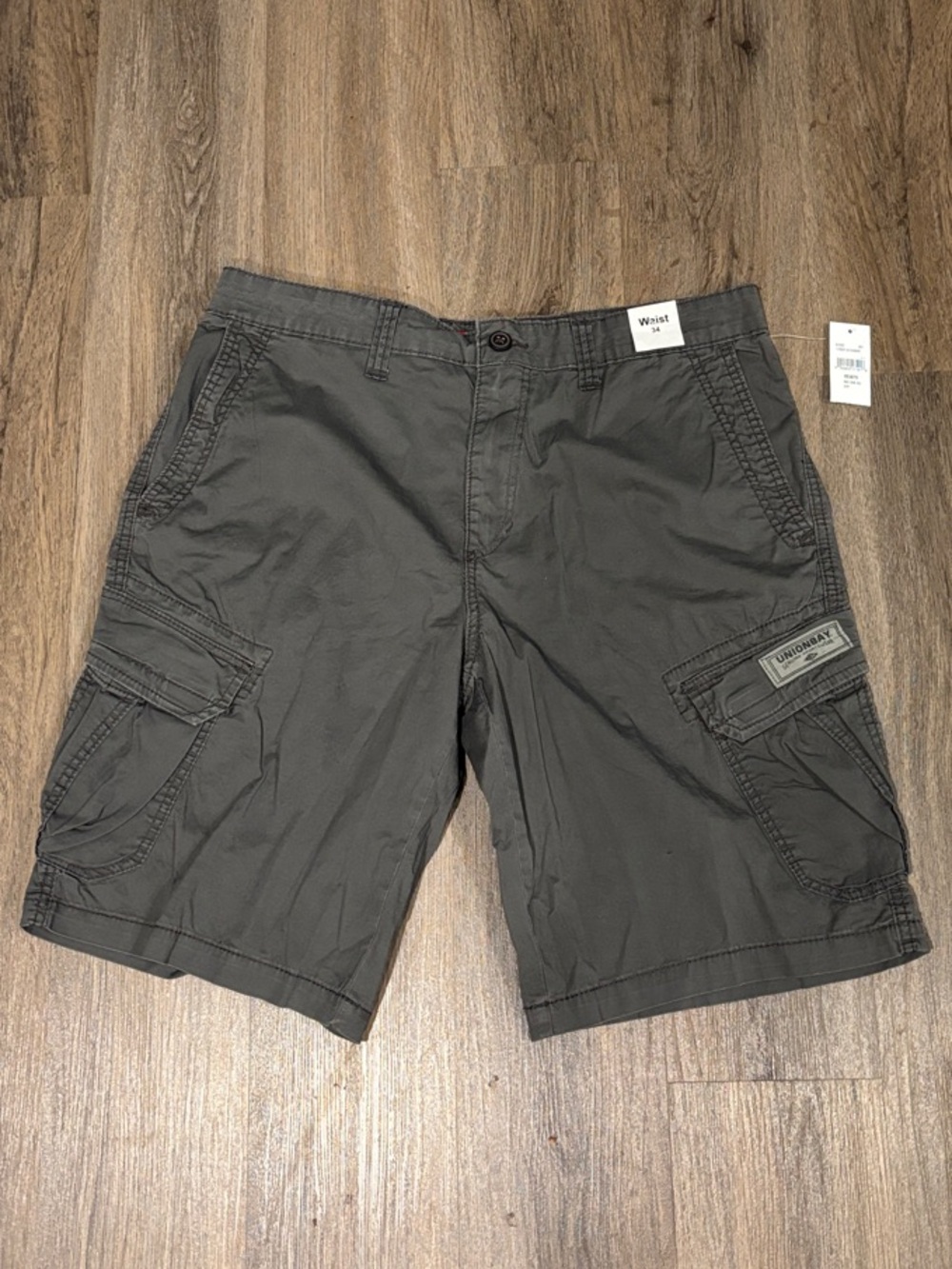 UNIONBAY Men's Charcoal Cargo Shorts